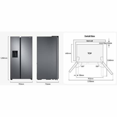Samsung Amerikaanse koelkast (634L) RS68CG883ES9EF WiFi - Afbeelding 9