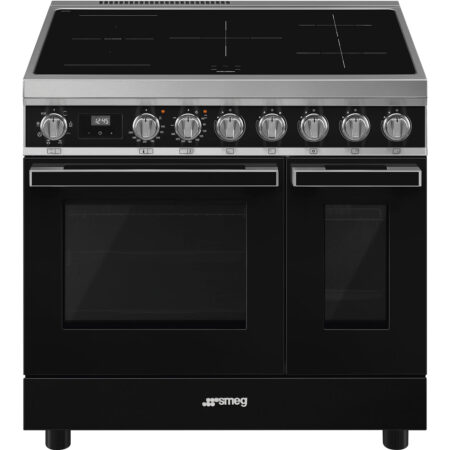 Smeg Master CUISINIERE CPF92IMBL Vrijstaand fornuis Inductiekookplaat zones Zwart A