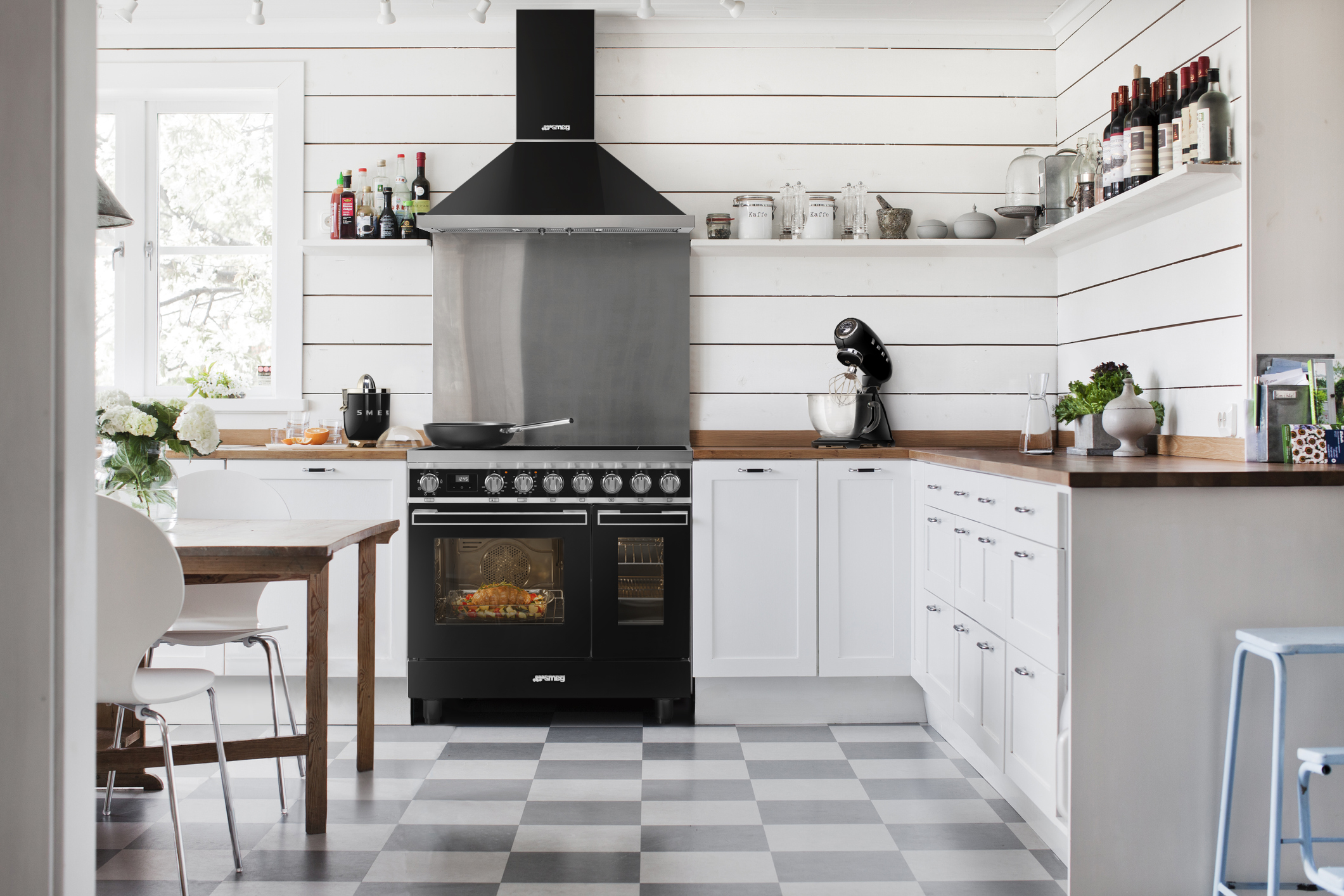 Smeg Master CUISINIERE CPF92IMBL Vrijstaand fornuis Inductiekookplaat zones Zwart A - Afbeelding 6