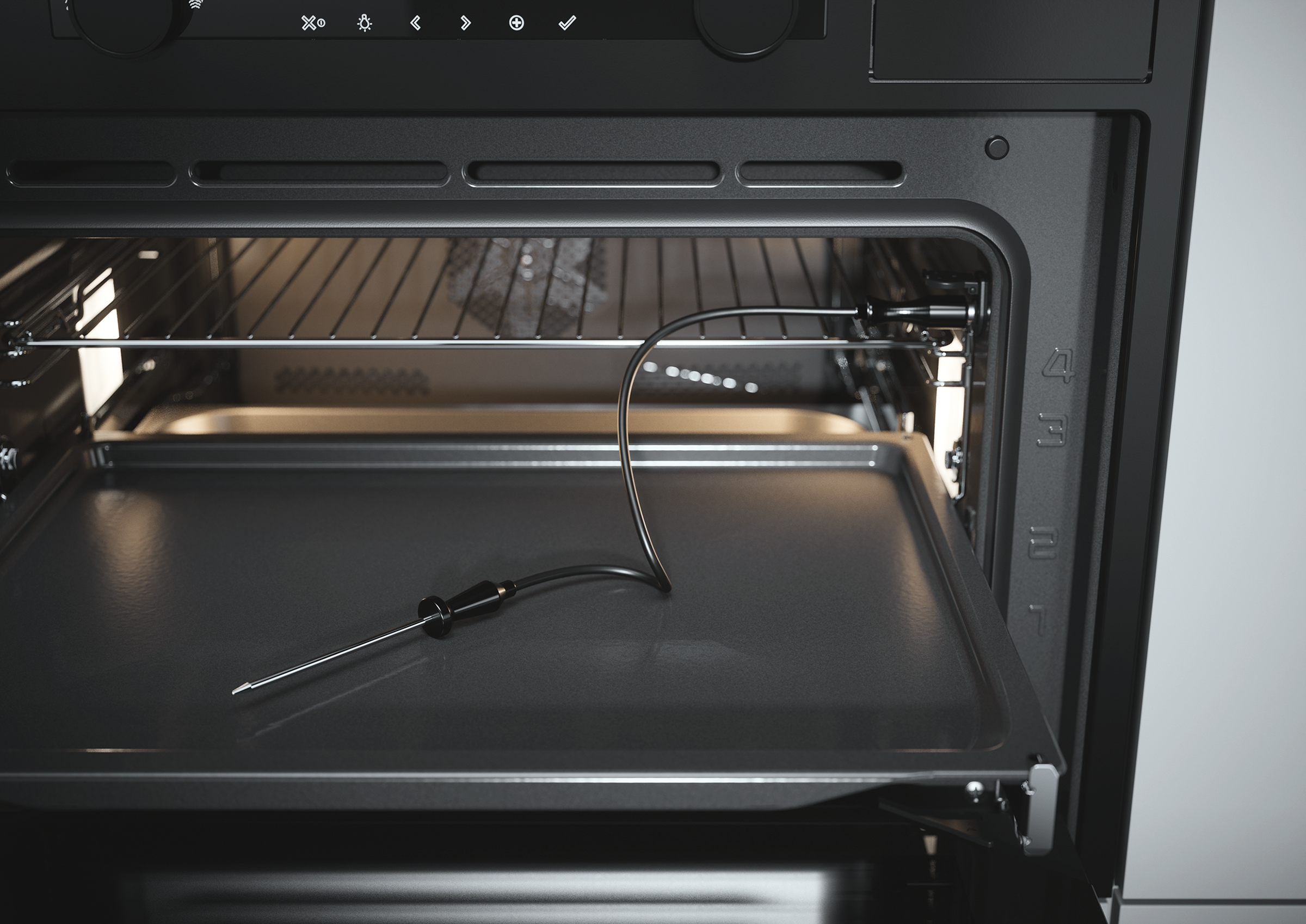 ATAG CS4695C stoomoven Middelmaat Grafiet Draaiknop, Touch - Afbeelding 2