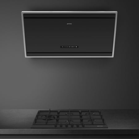Smeg KV394MB afzuigkap Muurmontage Zwart 730 m³/h A - Afbeelding 4