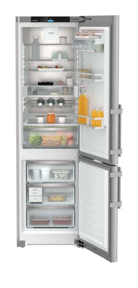 Liebherr CNsdd 5753 Prime koel-vriescombinatie Vrijstaand 373 l D Zilver - Afbeelding 4