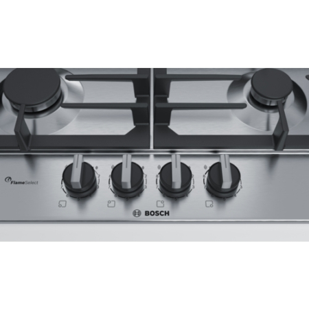 Bosch Serie 6 PCP6A5B90 kookplaat Zwart, Roestvrijstaal Ingebouwd Gaskookplaat 4 zone(s) - Afbeelding 3