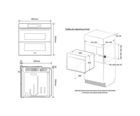 Samsung NV7B4545VAS Gecombineerde stoomoven cm. 60 - zwart / roestvrij staal - Afbeelding 10