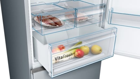 Bosch Serie 4 KGN49XLEA koel-vriescombinatie Vrijstaand 438 l E Roestvrijstaal - Afbeelding 6