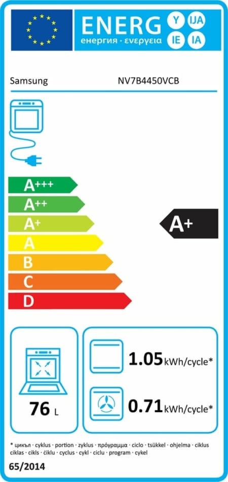 Samsung Inbouwoven | Model NV7B4450VCB | Zwart | 76 liter | Dual Cook™ | Pyroyse of hydrolyse-reiniging - Afbeelding 3