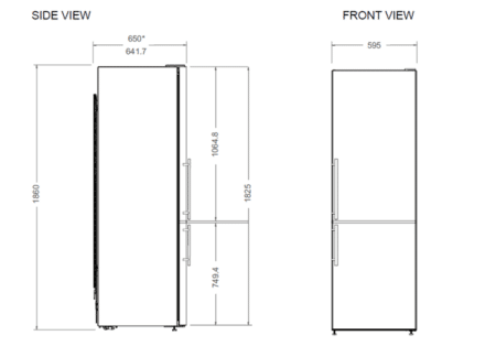 Bertazzoni RBM60F4FXNC vrijstaande koelkast 60 cm - roestvrijstaal - Afbeelding 2