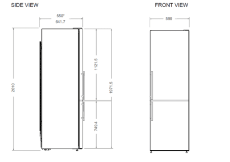 Bertazzoni RBM60F5FXNC vrijstaande koelkast 60 cm - roestvrij staal - Afbeelding 2