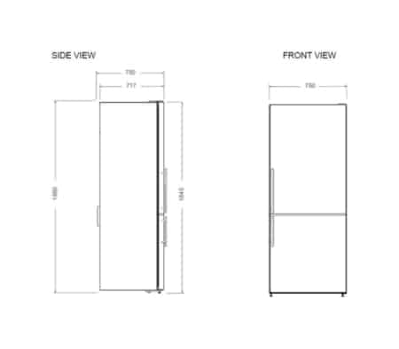 Bertazzoni RBM76F4FXNC vrijstaande koelkast 76 cm - roestvrij staal - Afbeelding 2