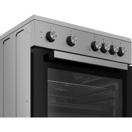 Beko FSM67010GX fornuis Vrijstaand fornuis Electrisch Keramisch Zwart, Roestvrijstaal A - Afbeelding 4