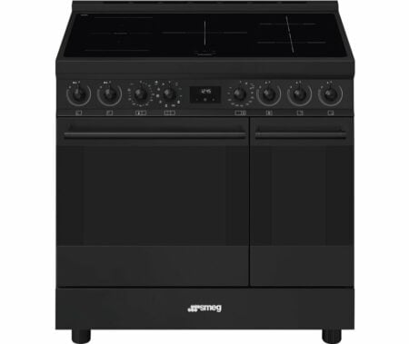 Smeg C92IPN2 inductie fornuis mat zwart