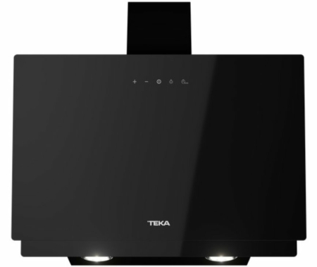 Teka DVN64030TTCBK afzuigkap wand model, zwart glas met randafzuiging