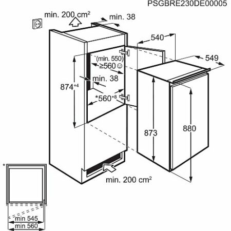 AEG NAB6L88ES Inbouw vriezer - Afbeelding 2