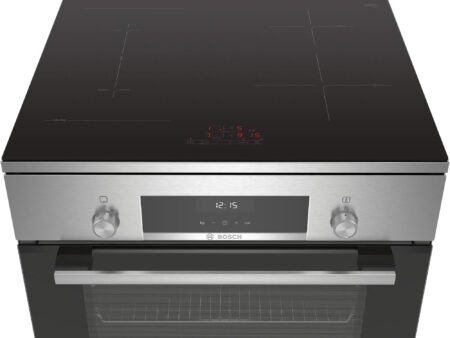 Bosch Serie 6 HLS59D351 fornuis Vrijstaand fornuis Electrisch Inductiekookplaat zones Roestvrijstaal A - Afbeelding 3