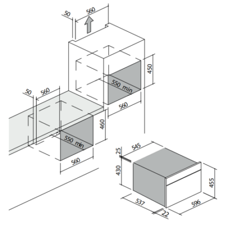 BORETTI MLBC45ZW Combi oven met magnetron 45 cm - Milano - - Afbeelding 2
