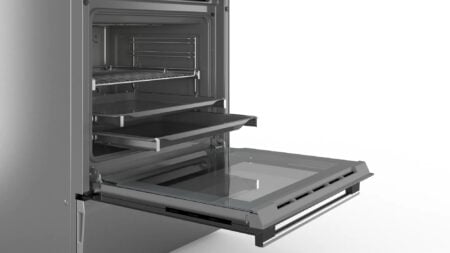 Bosch Serie 6 HLS59D351 fornuis Vrijstaand fornuis Electrisch Inductiekookplaat zones Roestvrijstaal A - Afbeelding 4
