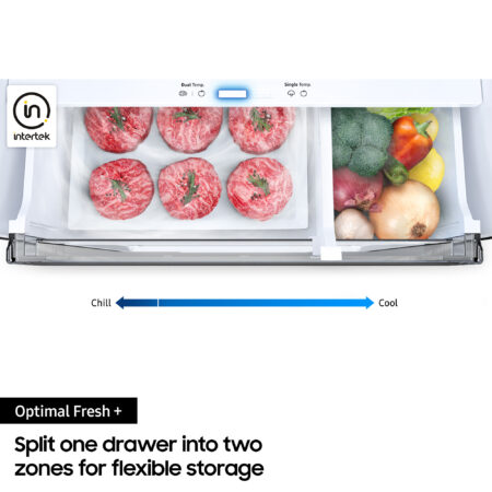 Samsung RB38C7B5C22/EU koel-vriescombinatie Vrijstaand 387 l C Zwart - Afbeelding 12