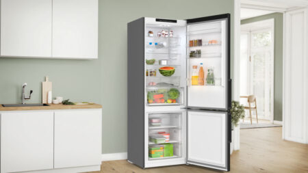 Bosch Serie 4 KGN49VXCT koel-vriescombinatie Vrijstaand 440 l C Roestvrijstaal - Afbeelding 4