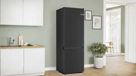 Bosch Serie 4 KGN492XCF koel-vriescombinatie Vrijstaand 440 l C Zwart, Roestvrijstaal - Afbeelding 3