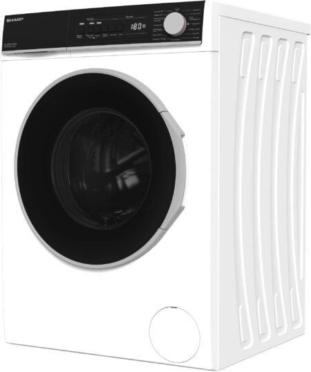 Sharp ES-NFB914AWNA-FR wasmachine Voorbelading 9 kg 1400 RPM Zwart, Wit - Afbeelding 3