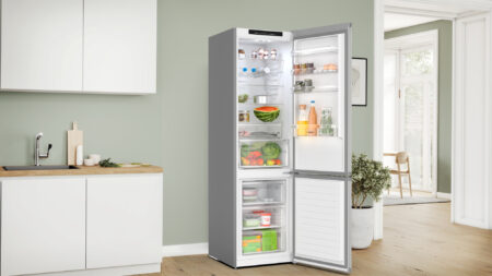 Bosch Serie 4 KGN392LAF koel-vriescombinatie Vrijstaand 363 l A Roestvrijstaal - Afbeelding 4