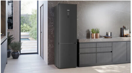 Siemens iQ300 KG39NXXCF koel-vriescombinatie Vrijstaand 363 l C Zwart DHZ28 - Afbeelding 3