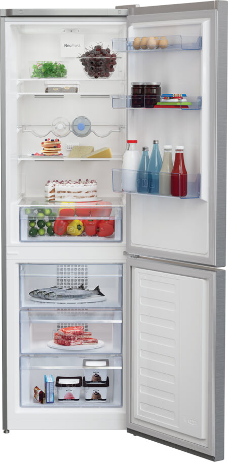 Beko RCNA366K40XBN koel-vriescombinatie Vrijstaand 324 l E Roestvrijstaal DHZ2571 - Afbeelding 4