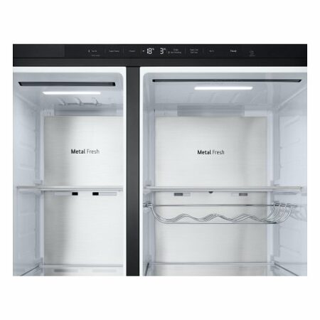 LG InstaView GSXE91EVAD amerikaanse koelkast Vrijstaand 628 l D Zwart - Afbeelding 4