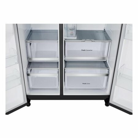LG InstaView GSXE91EVAD amerikaanse koelkast Vrijstaand 628 l D Zwart - Afbeelding 3