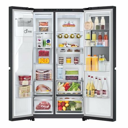 LG InstaView GSXE91EVAD amerikaanse koelkast Vrijstaand 628 l D Zwart - Afbeelding 10