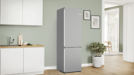 Bosch Serie 4 KGN392LAF koel-vriescombinatie Vrijstaand 363 l A Roestvrijstaal - Afbeelding 3
