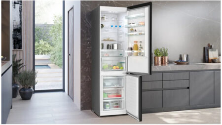 Siemens iQ300 KG39NXXCF koel-vriescombinatie Vrijstaand 363 l C Zwart DHZ28 - Afbeelding 4
