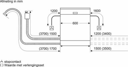 Siemens SN63EX03AE - iQ300 - Inbouwvaatwasser - Volledig integreerbaar - Home Connect EWO152 - Afbeelding 2