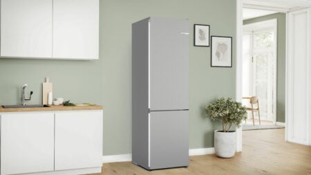 Bosch Serie 4 KGN392LBF koel-vriescombinatie Vrijstaand 363 l B Roestvrijstaal - DHZ1386 - Afbeelding 5