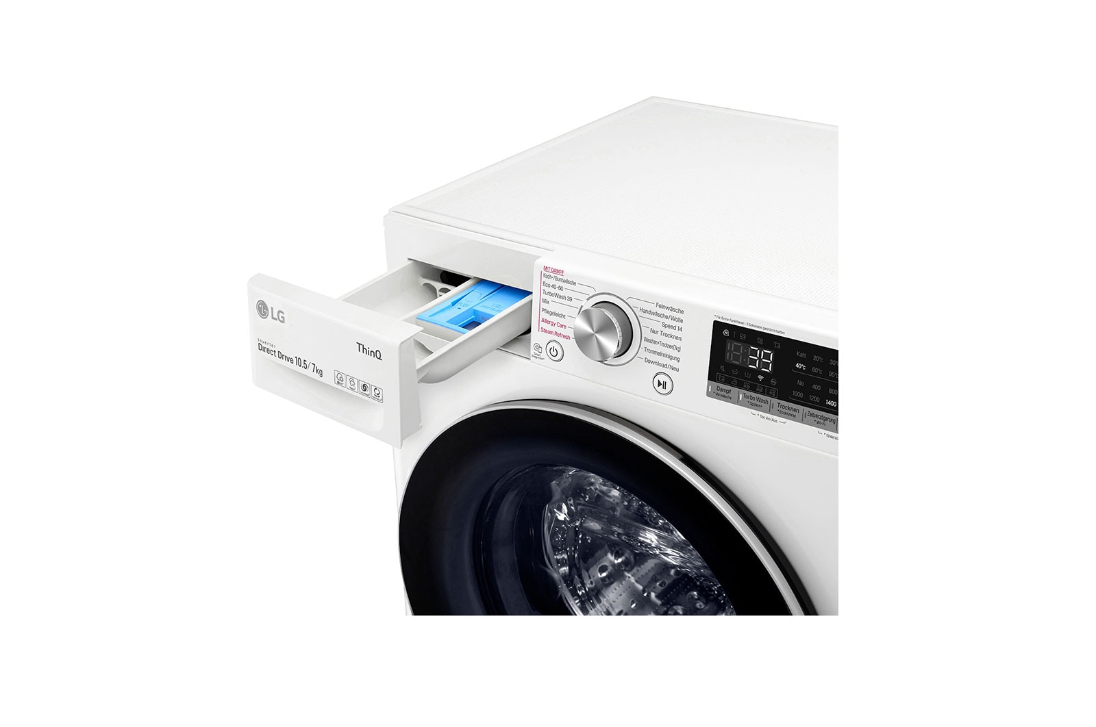 LG V7WD107H2E Was-droogcombinatie Vrijstaand Voorbelading Wit E DHZ4994 - Afbeelding 6