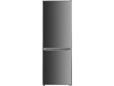 OK OFK411CIN koelkast met vriezer (C, 124 kWh, 1422 mm hoog, RVS look) ewo240