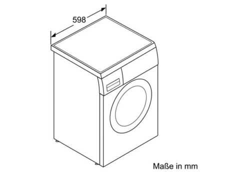 Bosch WAQ28461GB wasmachine Voorbelading 8 kg 1400 RPM Wit DHZ571 - Afbeelding 3