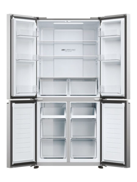 Haier Cube 83 Serie 3 HCR3818ENMM amerikaanse koelkast Vrijstaand 467 l E Platina, Roestvrijstaal EWO276 - Afbeelding 14