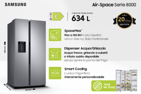 Samsung RS68A884CSL amerikaanse koelkast Vrijstaand 635 l C Zilver - Afbeelding 4