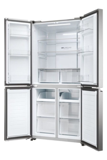 Haier Cube 83 Serie 3 HCR3818ENMM amerikaanse koelkast Vrijstaand 467 l E Platina, Roestvrijstaal EWO276 - Afbeelding 18