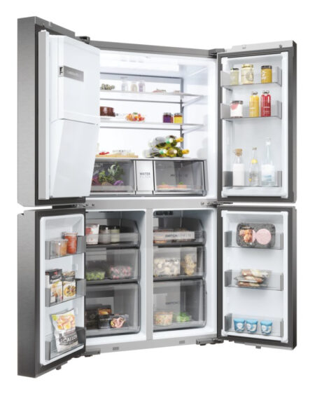 Haier HCR7918EIMP amerikaanse koelkast Vrijstaand 601 l E Platina, Roestvrijstaal - EWO 275 - Afbeelding 6