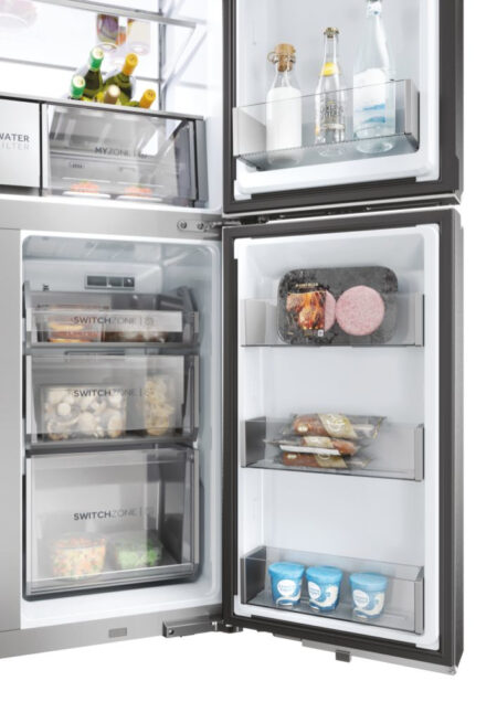 Haier HCR7918EIMP amerikaanse koelkast Vrijstaand 601 l E Platina, Roestvrijstaal - EWO 275 - Afbeelding 20