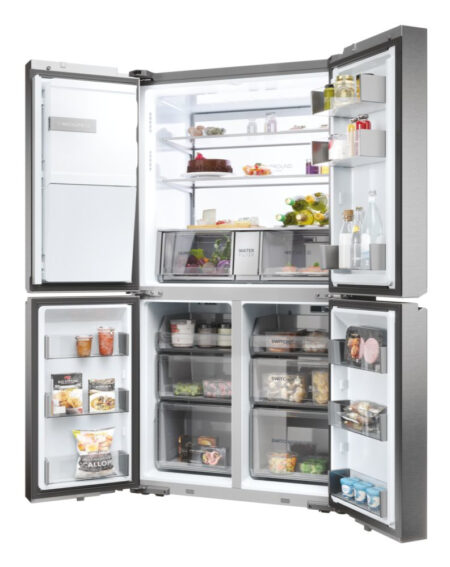 Haier HCR7918EIMP amerikaanse koelkast Vrijstaand 601 l E Platina, Roestvrijstaal - EWO 275 - Afbeelding 9