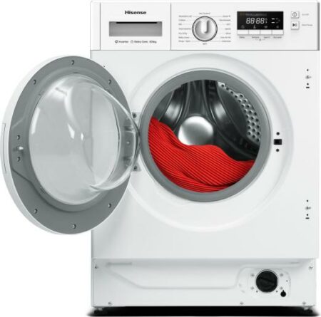 Hisense WD3M841BWI Was-droogcombinatie Ingebouwd Voorbelading Wit DHZ398 - Afbeelding 4