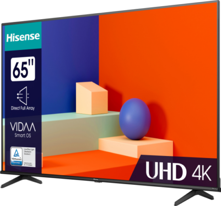 Hisense 65A6KTUK tv 165,1 cm (65") 4K Ultra HD Smart TV Wifi 300 cd/m² DHZ312 - Afbeelding 6