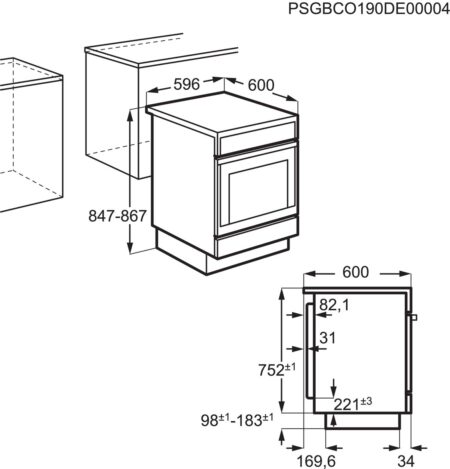 AEG CCB644TBBW keramisch fornuis - EWO401 - Afbeelding 3