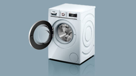 Siemens iQ700 WM14W5FCB wasmachine Voorbelading 9 kg 1379 RPM Wit DHZ702 - Afbeelding 9