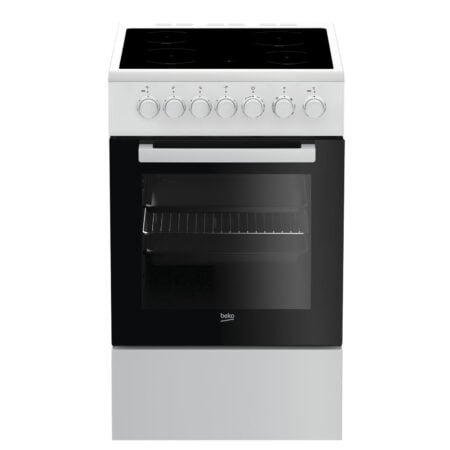 Beko FSM57100GW fornuis Vrijstaand fornuis Electrisch Keramisch Zwart, Wit - EWO412