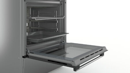 Bosch Serie 4 HKR39C250 fornuis Vrijstaand fornuis Electrisch Keramisch Zwart, Grijs A - EWO416 - Afbeelding 4