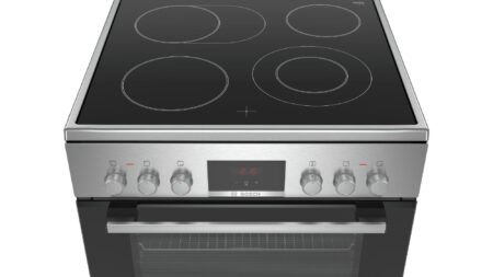 Bosch Serie 4 HKR39C250 fornuis Vrijstaand fornuis Electrisch Keramisch Zwart, Grijs A - EWO416 - Afbeelding 6